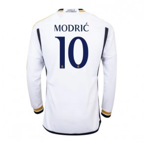 Real Madrid Luka Modric #10 Hjemmebanetrøje 2023-24 Lange ærmer